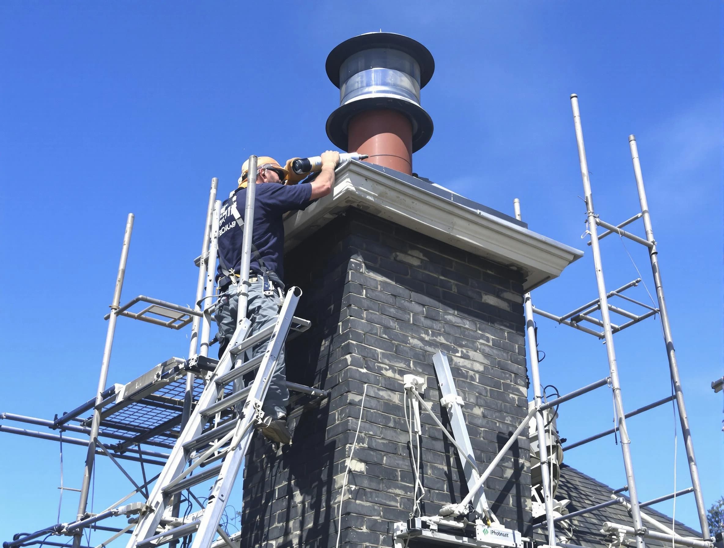 Sturdy chimney crown finished by Chattahoochee Hills Chimney Sweep in Chattahoochee Hills, GA