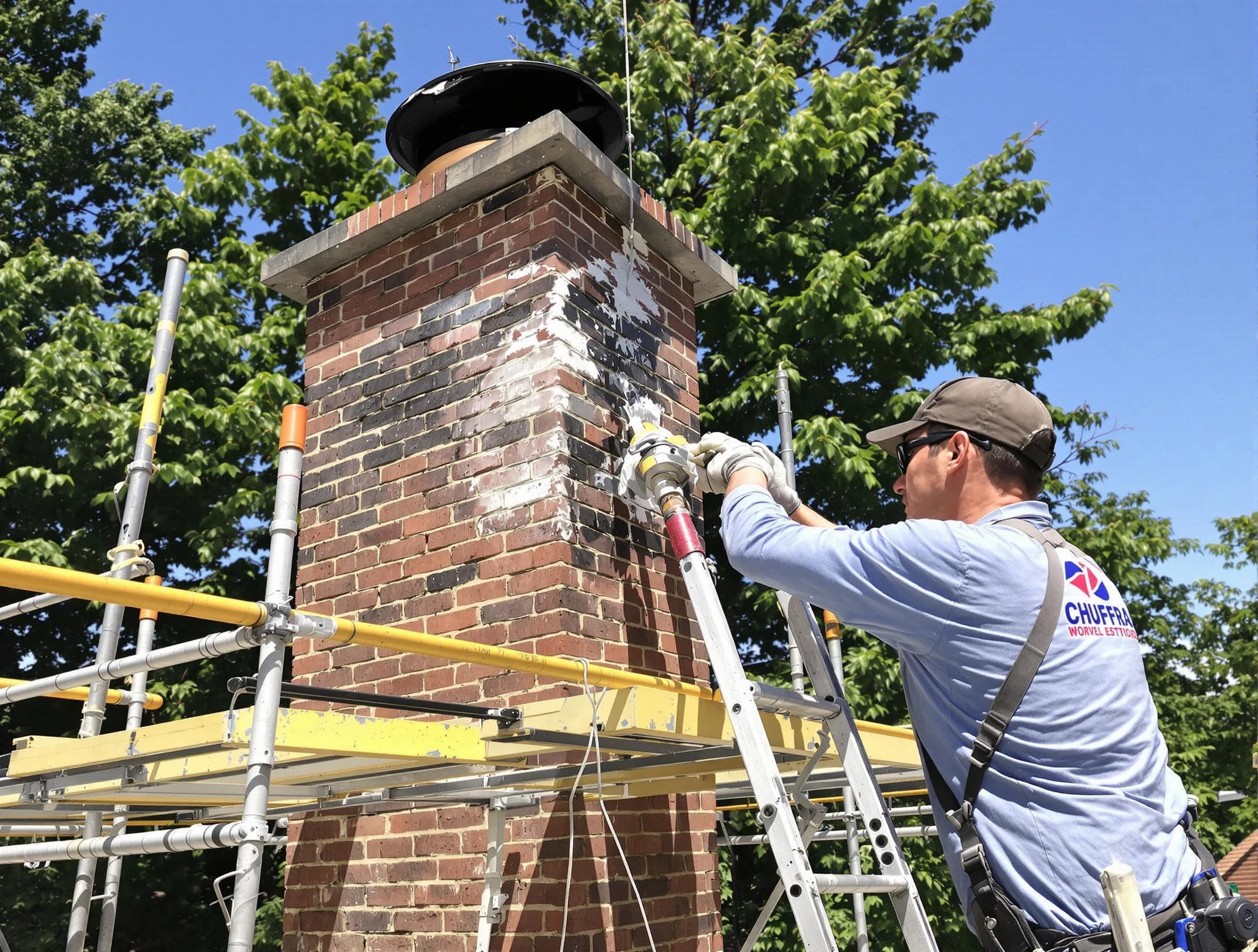 Structural chimney repair by Chattahoochee Hills Chimney Sweep in Chattahoochee Hills, GA