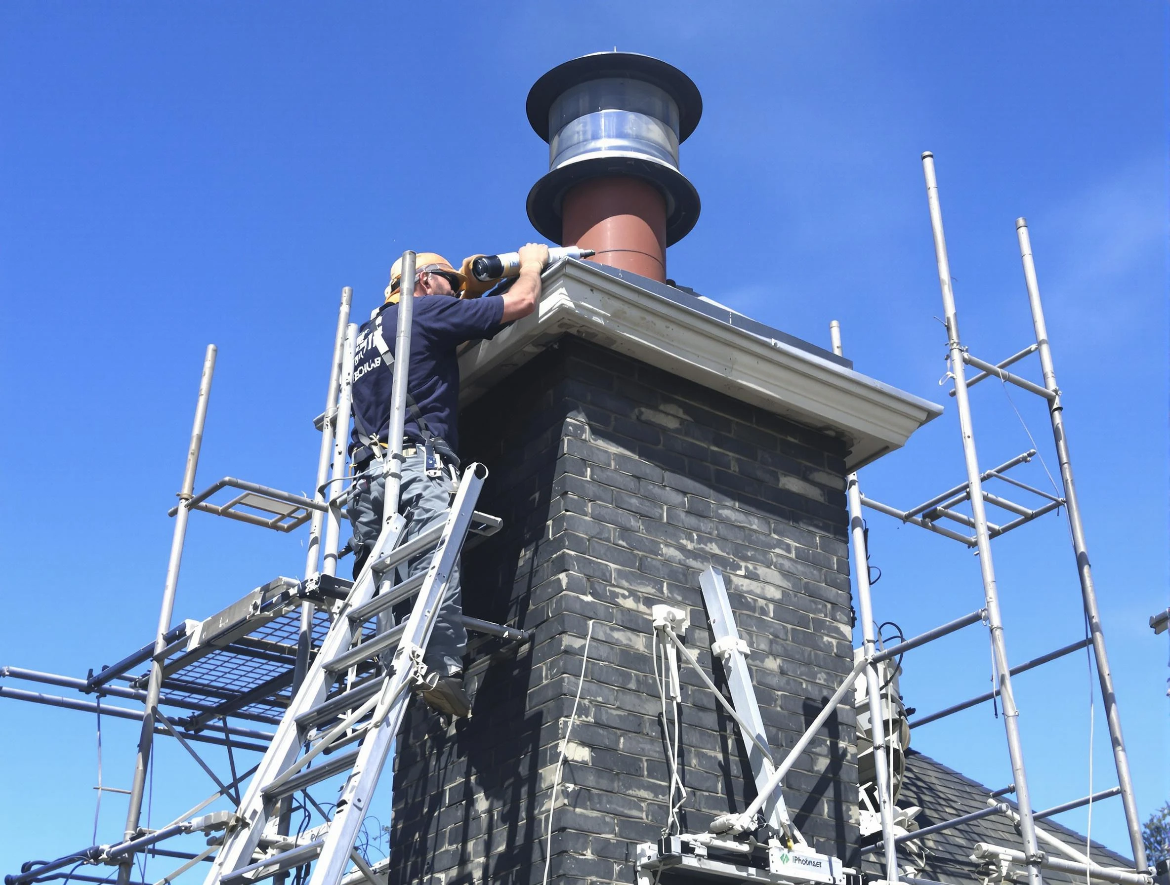 Sturdy chimney crown finished by Chattahoochee Hills Chimney Sweep in Chattahoochee Hills, GA