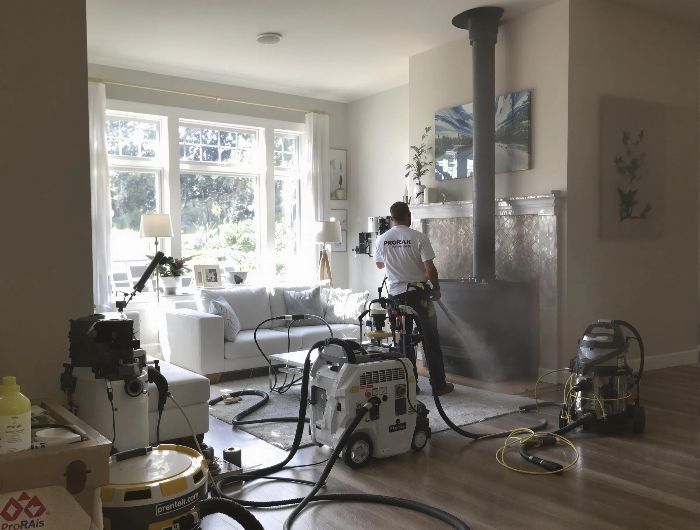 Soot removal service by Chattahoochee Hills Chimney Sweep for a fireplace in Chattahoochee Hills, GA